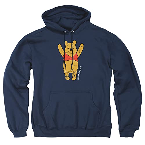 Cotton Soul Disney Winnie The Pooh Yay Kapuzenpullover, Marineblau, navy, XXL von Cotton Soul