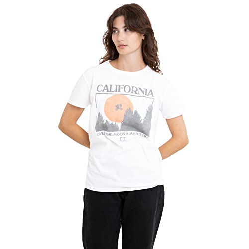 Cotton Soul E.T - California Damen T-Shirt, weiß, Small von Cotton Soul