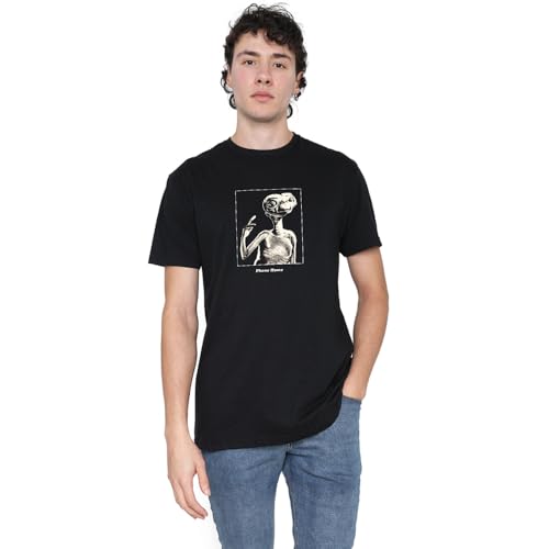 Cotton Soul E.T Phone Home Unisex T-Shirt, schwarz, Schwarz , L von Cotton Soul
