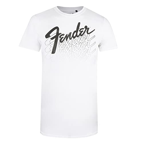 Cotton Soul Fender Fade Unisex T-Shirt Schwarz, weiß, XXL von Cotton Soul