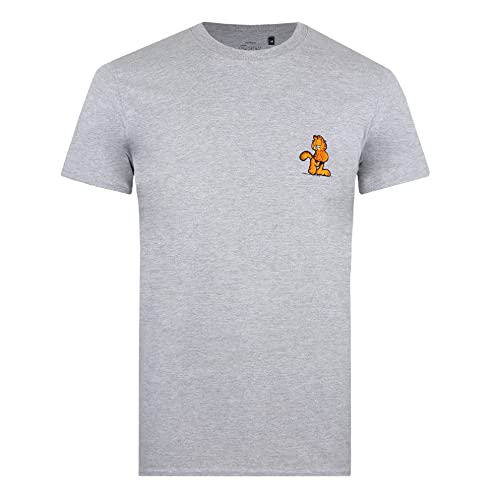 Cotton Soul Garfield EMB Herren T-Shirt, Grau meliert, Heather Grey, L von Cotton Soul