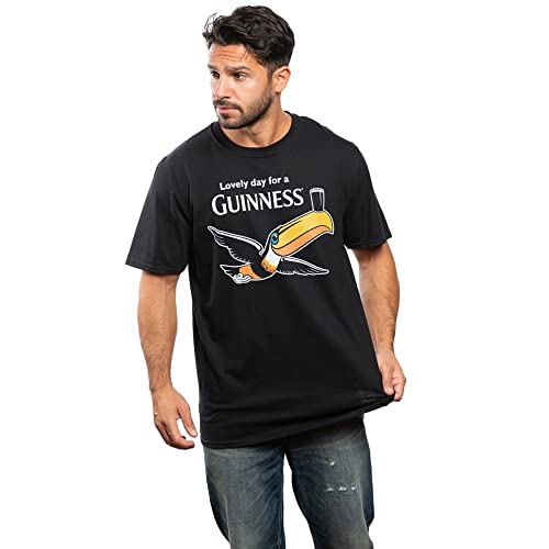 Cotton Soul Guinness Lovely Day Unisex-T-Shirt, Schwarz, Schwarz , 3XL von Cotton Soul