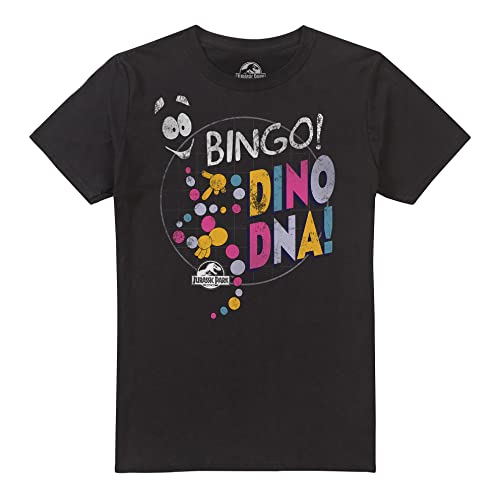 Cotton Soul Jurassic Park Mr DNA Unisex T-Shirt, Schwarz, Schwarz , M von Cotton Soul