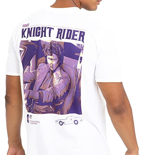 Cotton Soul Knight Rider 1982 Herren T-Shirt, weiß, L von Cotton Soul