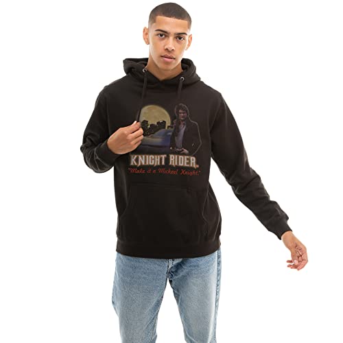 Cotton Soul Knight Rider - Knight Rider Herren Pullover Hoodie, Schwarz , L von Cotton Soul