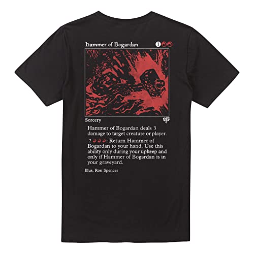 Cotton Soul Magic The Gathering Hammer of Bogarden Unisex T-Shirt, Schwarz, Schwarz , M von Cotton Soul
