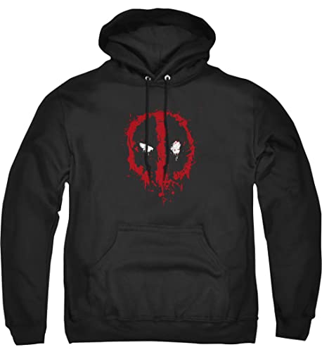 Cotton Soul Marvel Deadpool Paint Logo Herren Kapuzenpullover, Schwarz, Schwarz , L von Cotton Soul