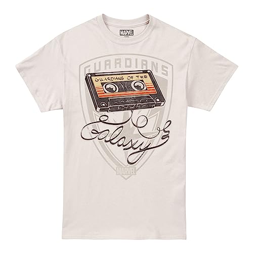 Cotton Soul Marvel Guardians of The Galaxy Mixtape Herren T-Shirt, Natur, XLG von Cotton Soul