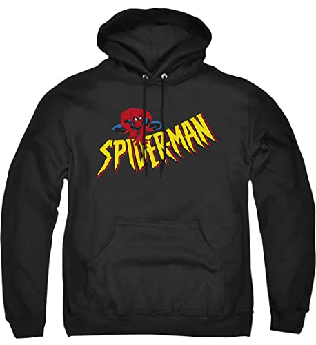 Cotton Soul Marvel Spiderman Crawler Herren Hoodie, Schwarz, Schwarz , M von Cotton Soul