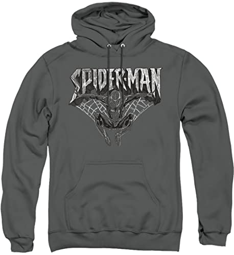 Cotton Soul Marvel Spiderman Sketch Herren Hoodie, Anthrazit, anthrazit, M von Cotton Soul