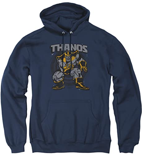 Cotton Soul Marvel Thanos Stance Herren-Kapuzenpullover, Marineblau, navy, M von Cotton Soul