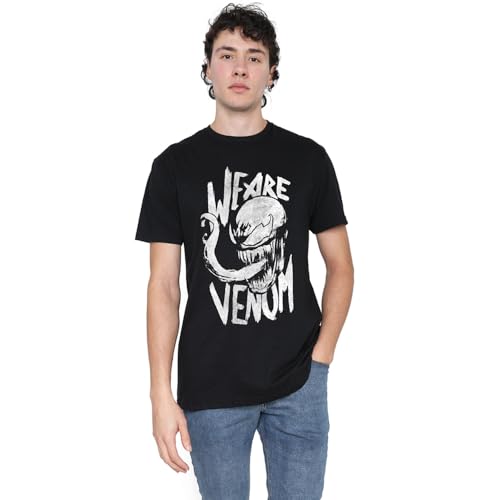 Cotton Soul Marvel Venom Zungen Herren T-Shirt, Schwarz, LRG Cotton Soul Marvel Venom Zungen Herren T-Shirt, Schwarz, LRG von Cotton Soul