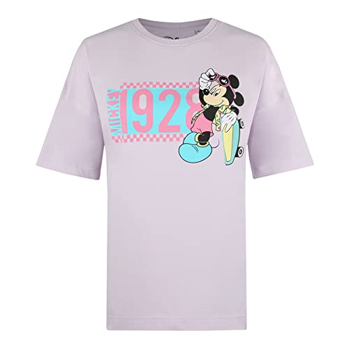 Cotton Soul Mickey Disney Skate Max Damen Oversized T-Shirt, lavendel, Large Cotton Soul Mickey Disney Skate Max Damen Oversized T-Shirt, lavendel, Large von Cotton Soul