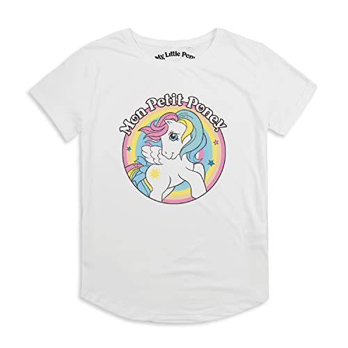 Cotton Soul My Little Pony Mon Petit Circle Damen-T-Shirt, Weiß, White, Large von Cotton Soul