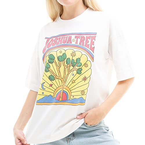 Cotton Soul National Parks Damen T-Shirt Joshua Tree, vintage white, Small von Cotton Soul