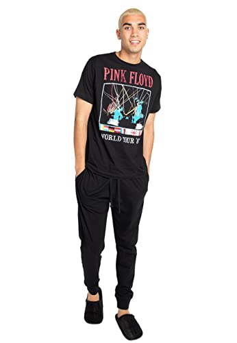 Cotton Soul Pink Floyd World Tour Herren Langschlaf-Set, mehrfarbig, multi, M von Cotton Soul