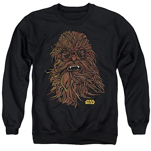 Cotton Soul Pop Culture Herren Crew Sweatshirts, Black - Star Wars Chewbacca Brille, M von Cotton Soul