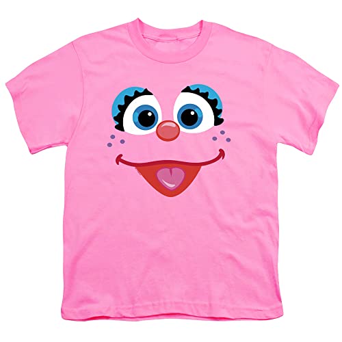 Cotton Soul Sesamstraße Abby Face Jungen Kinder T-Shirt, Azalee, Fuchsia, S von Cotton Soul