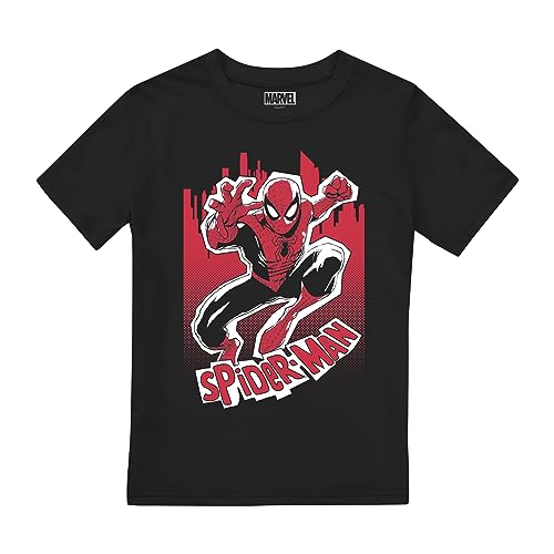 Cotton Soul Spiderman NYC Kids T Shirt, Black, 10-12 Years von Cotton Soul
