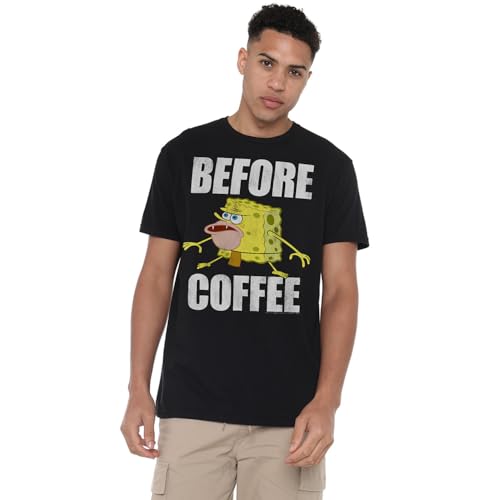 Cotton Soul Spongebob Squarepants Nobody Care Meme Unisex-T-Shirt, Schwarz, Schwarz , M von Cotton Soul