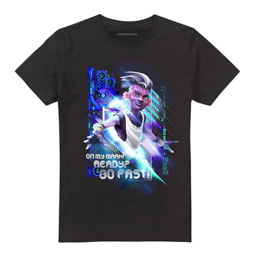 Cotton Soul Star Trek Prodigy Dal On My Mark! Ready? Go Fast! Unisex-T-Shirt, Schwarz, Schwarz , S von Cotton Soul