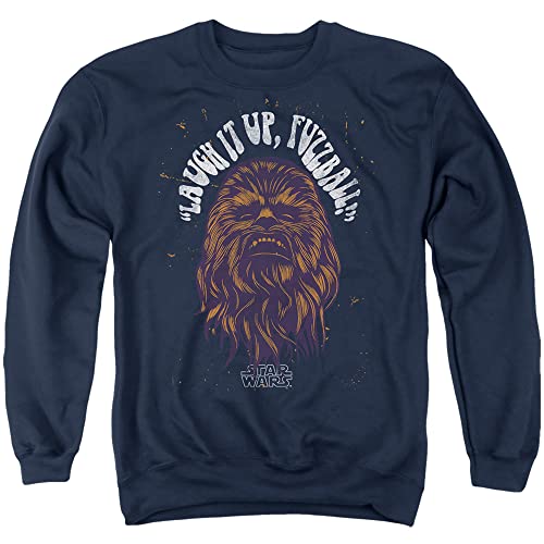 Cotton Soul Star Wars Chewbacca Laugh It Up Fuzzball Crew Sweatshirt, Marineblau, navy, S von Cotton Soul