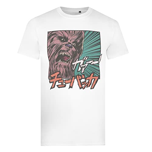 Cotton Soul Star Wars Chewbecca Japan Herren T-Shirt, weiß, XXL von Cotton Soul