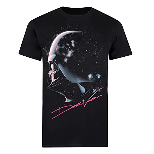 Cotton Soul Star Wars Darth Vader Signature Herren T-Shirt, Schwarz , M von Cotton Soul