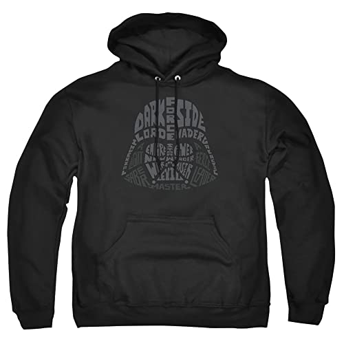 Cotton Soul Star Wars Darth Vader Text Head Hoodie, Schwarz, Schwarz , M von Cotton Soul