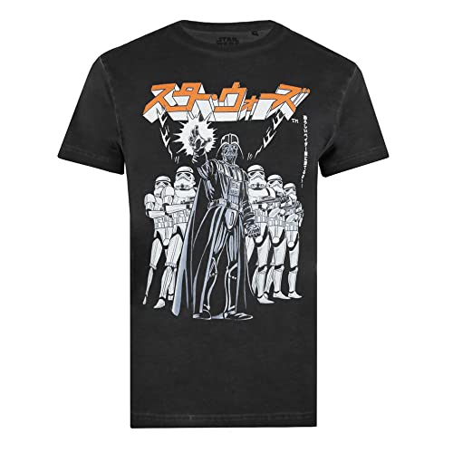 Cotton Soul Star Wars - Empire Japan - Herren Vintage Wash T-Shirt, vintage black, M von Cotton Soul