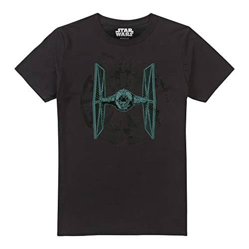 Cotton Soul Star Wars Imperial Star Fighter Unisex T-Shirt Schwarz, Schwarz , M von Cotton Soul