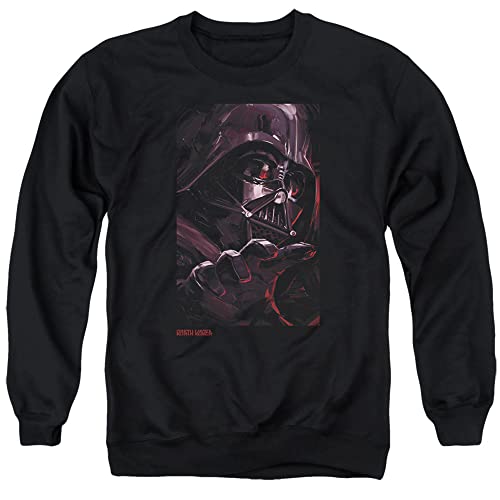 Cotton Soul Pop Culture Herren-Sweatshirts mit Rundhalsausschnitt, Schwarz - Star Wars Lord Darth Vader, S von Cotton Soul