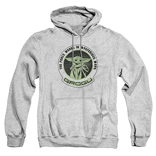 Cotton Soul Star Wars Mandalorian Grogu Mysterious Ways Hoodie, Grau meliert, grey heather, M von Cotton Soul