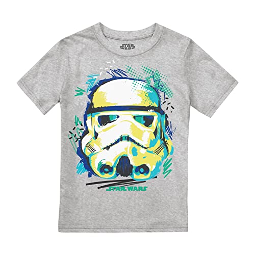 Cotton Soul Star Wars Sketch Trooper Jungen T-Shirt, Grau meliert, grey heather, XXL von Cotton Soul