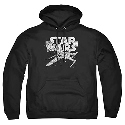 Cotton Soul Star Wars X-Wing Logo Hoodie schwarz, Schwarz , S von Cotton Soul