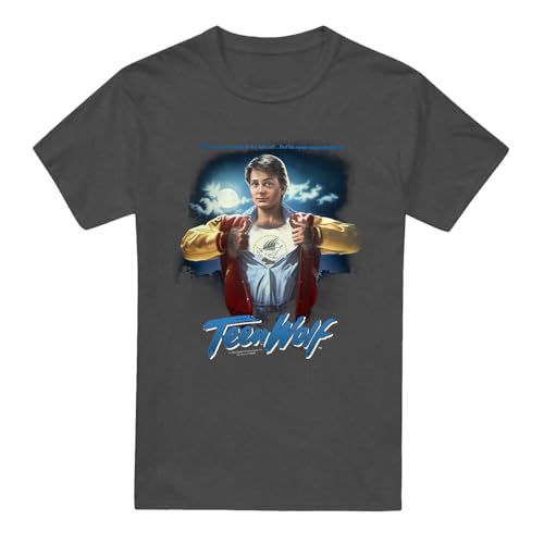 Cotton Soul Teen Wolf Poster Unisex T-Shirt Charcoal, anthrazit, M von Cotton Soul