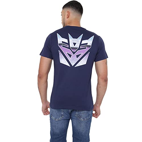 Cotton Soul Transformers Decepticons Factions Herren-T-Shirt, Marineblau, S von Cotton Soul