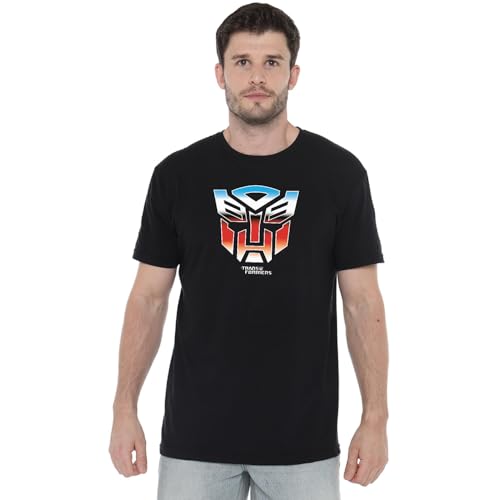 Cotton Soul Transformers Logo Herren T-Shirt, Schwarz, Black, L von Cotton Soul