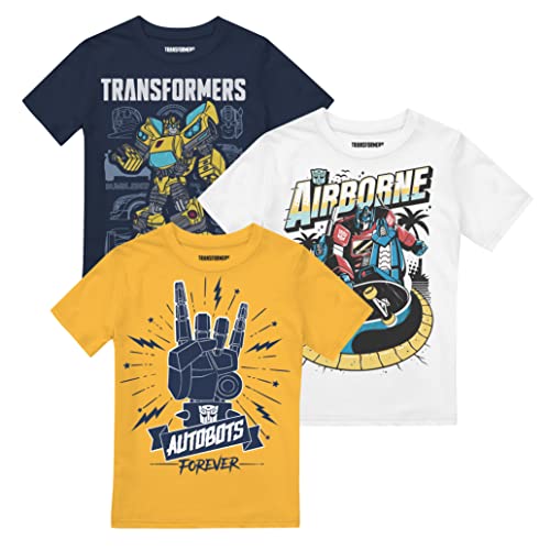 Cotton Soul Transformers Optimus & Bumblebee Pack Jungen T-Shirt, Multipack, multi, M von Cotton Soul