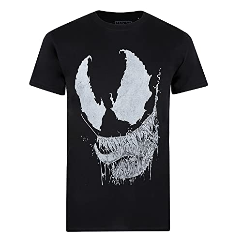 Cotton Soul Venom Marvel Herren T-Shirt Venom Saliva, Schwarz , XL von Cotton Soul