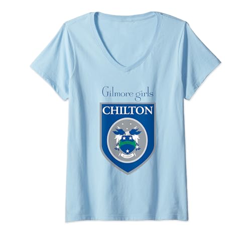 Gilmore Girls Chilton Crest T-Shirt mit V-Ausschnitt von Cotton Soul