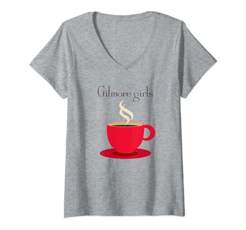 Gilmore Girls Mug T-Shirt mit V-Ausschnitt von Cotton Soul