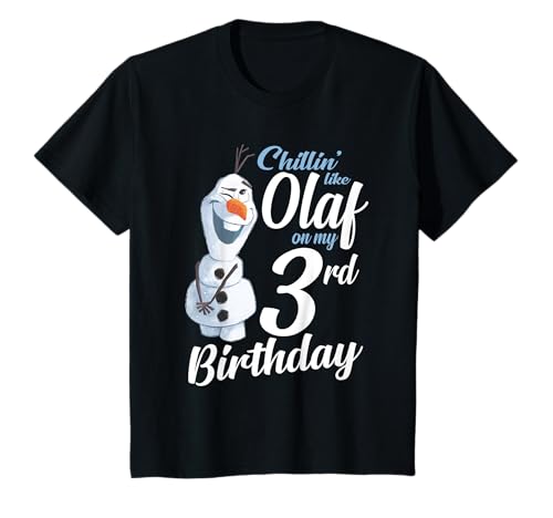 Kinder Disney Frozen Chillin Like Olaf 3rd Birthday T-Shirt von Cotton Soul