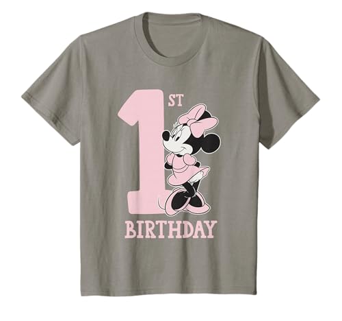 Kinder Disney Minnie Mouse 1st Birthday T-Shirt von Cotton Soul