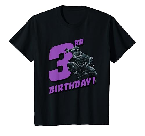 Kinder Marvel Black Panther 3rd Birthday T-Shirt von Cotton Soul