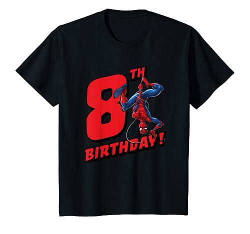 Kinder Marvel Spider-Man 8th Birthday T-Shirt von Cotton Soul