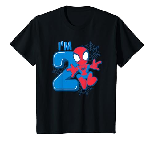 Kinder Marvel Spider-Man Cute Spidey 2nd Birthday I'm 2 T-Shirt von Cotton Soul