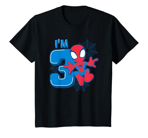 Kinder Marvel Spider-Man Cute Spidey 3rd Birthday I'm 3 T-Shirt von Cotton Soul