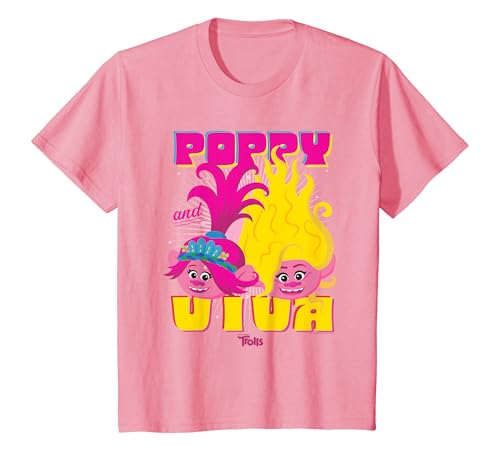 Kinder Trolls Poppy and Viva T-Shirt von Cotton Soul
