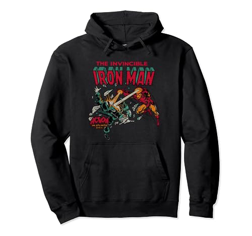 Marvel Iron Man Blast Dark Pullover Hoodie von Cotton Soul